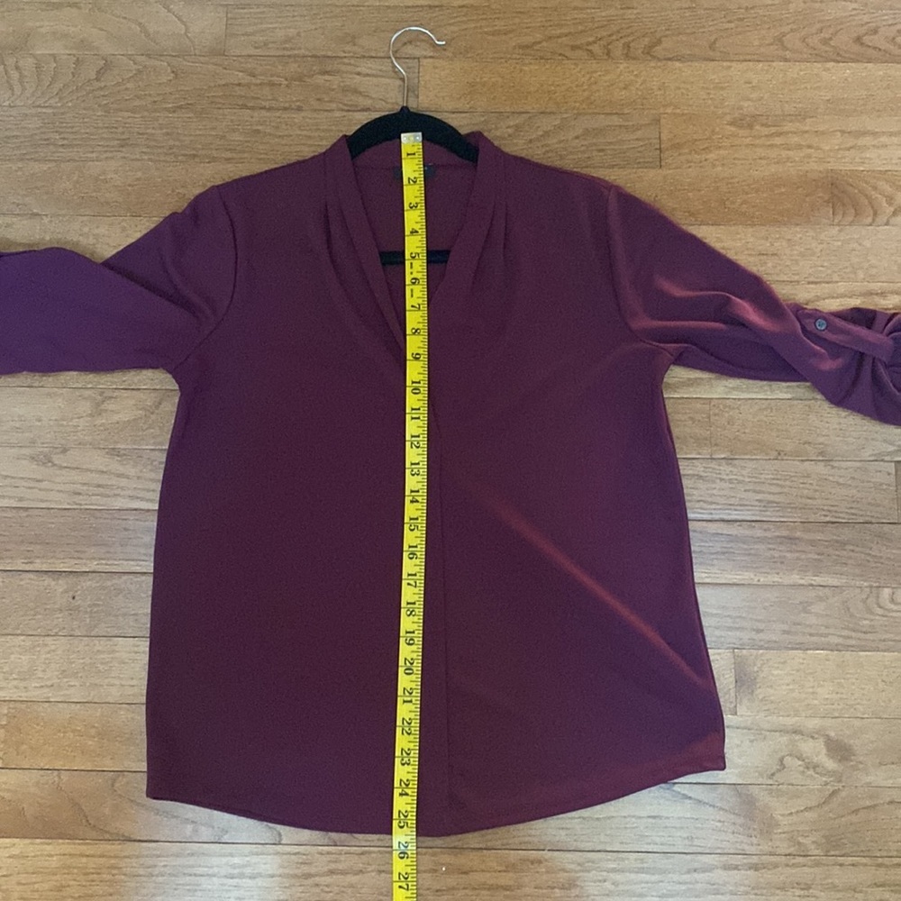 EUC Ann Taylor Factory red blouse in small petite - Picture 11 of 12